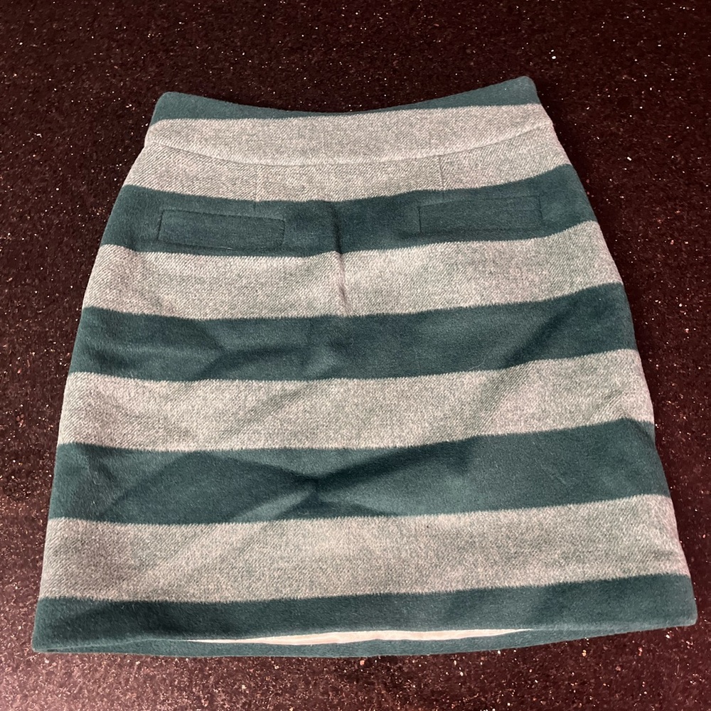 Kate Spade ♠️ Green Striped Pencil Skirt